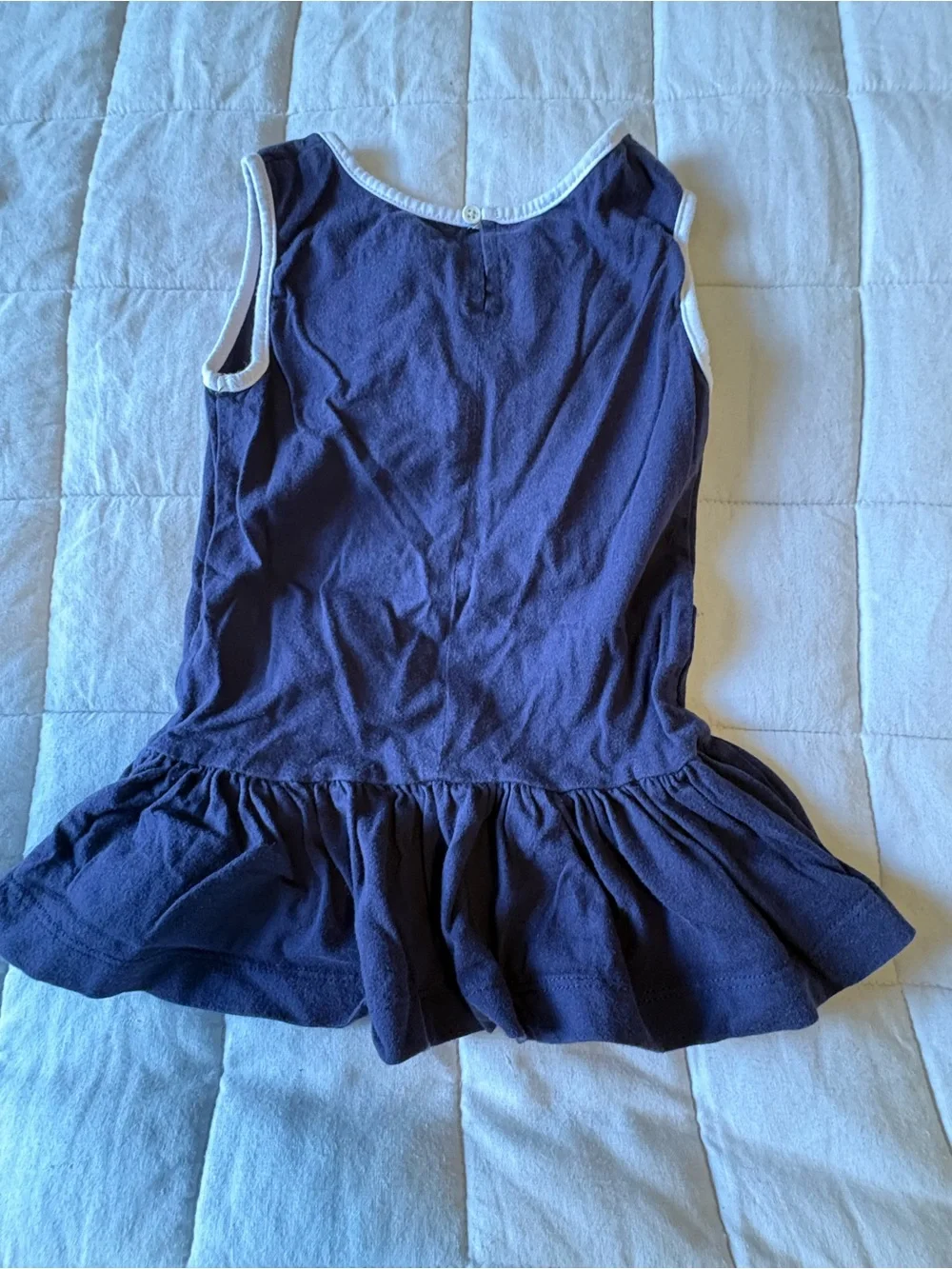 Dallas Cowboys Her Style Girls 3T Navy Ruffle Dress NFL Football
